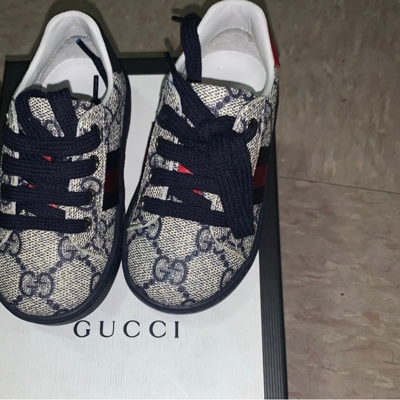 Toddler Gucci Shoes Worn once for birthday. 5c - Picture 1 of 4